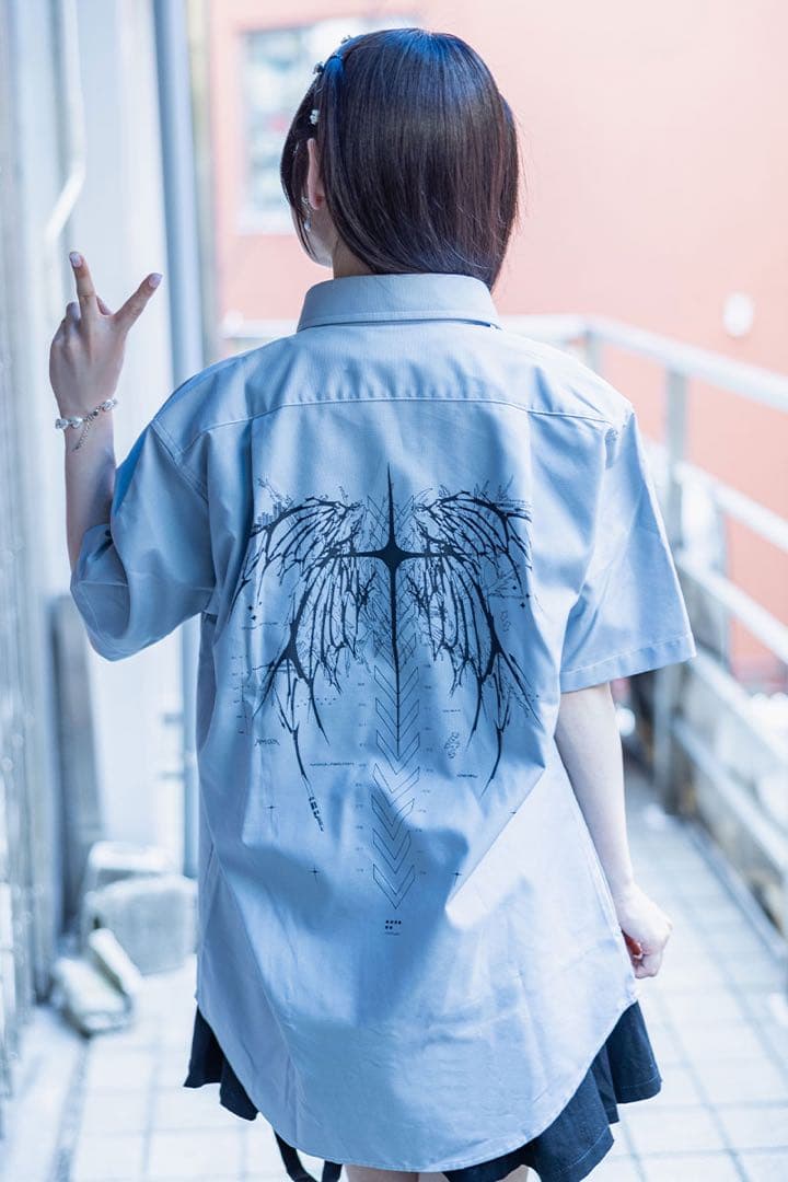 青木陽菜×Am10:24×GEKIROCK CLOTHING シャツ　XL