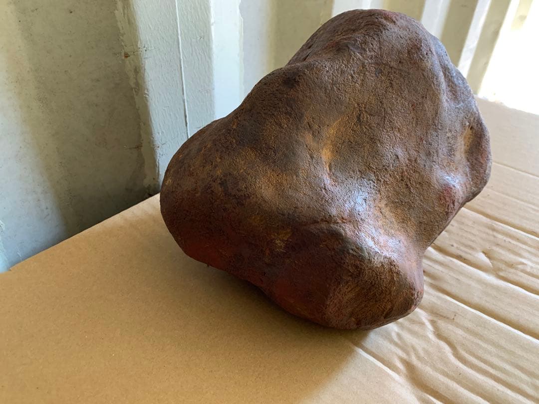 『A29』黑色新疆隕石 隕石 不完全燃焼皮付 非常に珍しい 約23.9kg