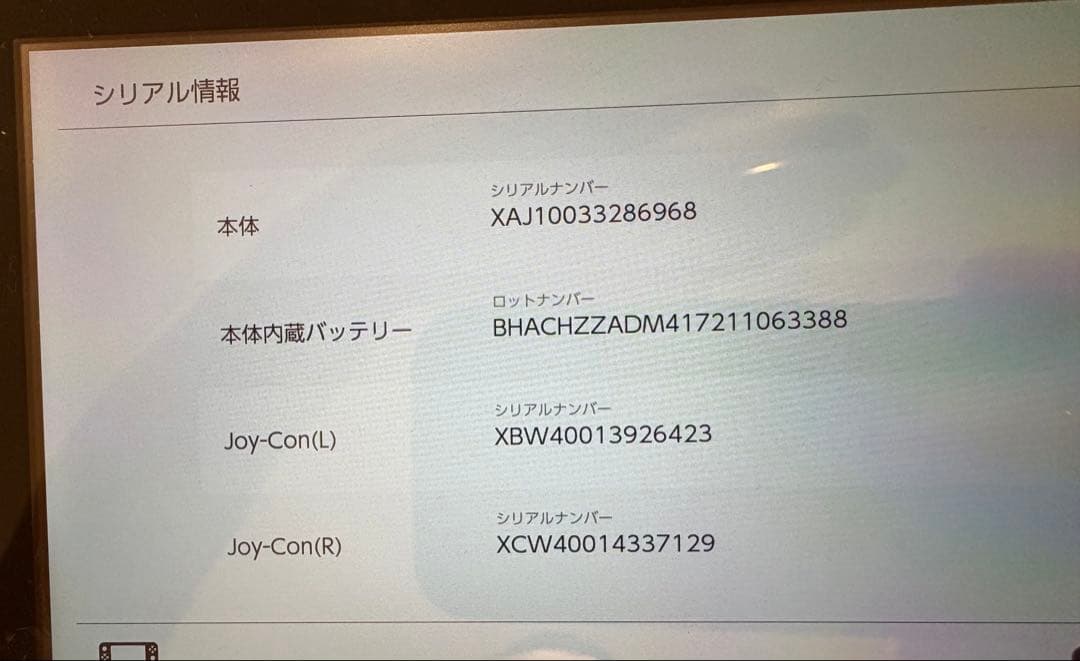Nintendo Switch 本体 （ジャンク品扱い）