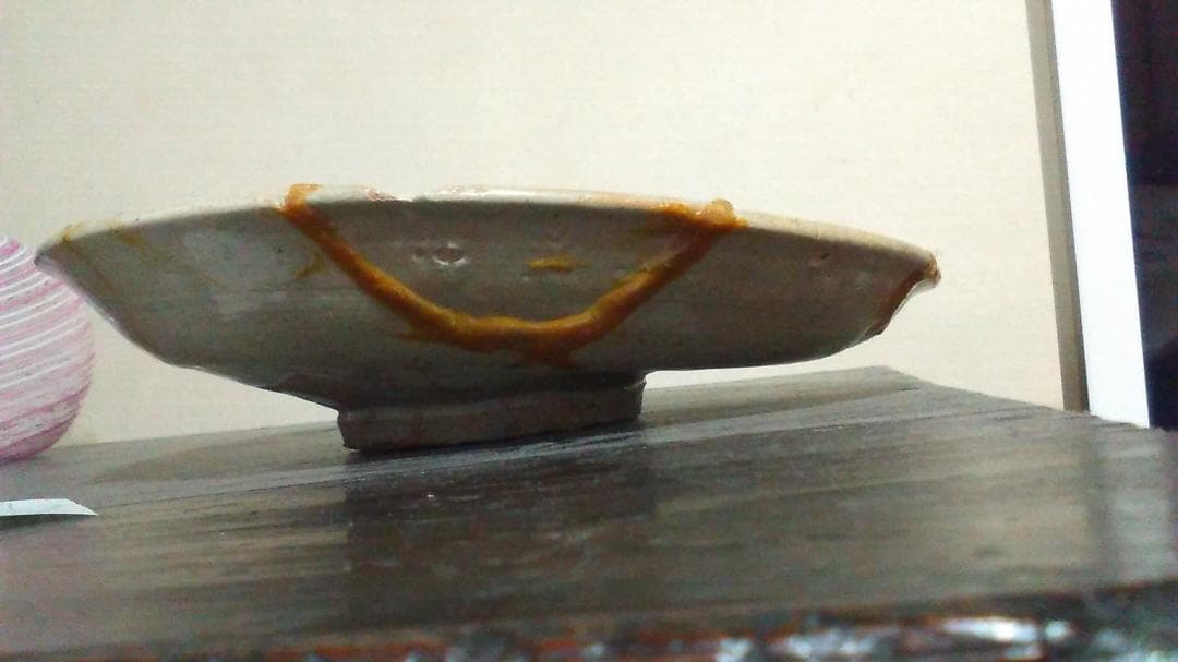 古唐津　絵唐津　大皿　発掘　呼継　径23.8cm