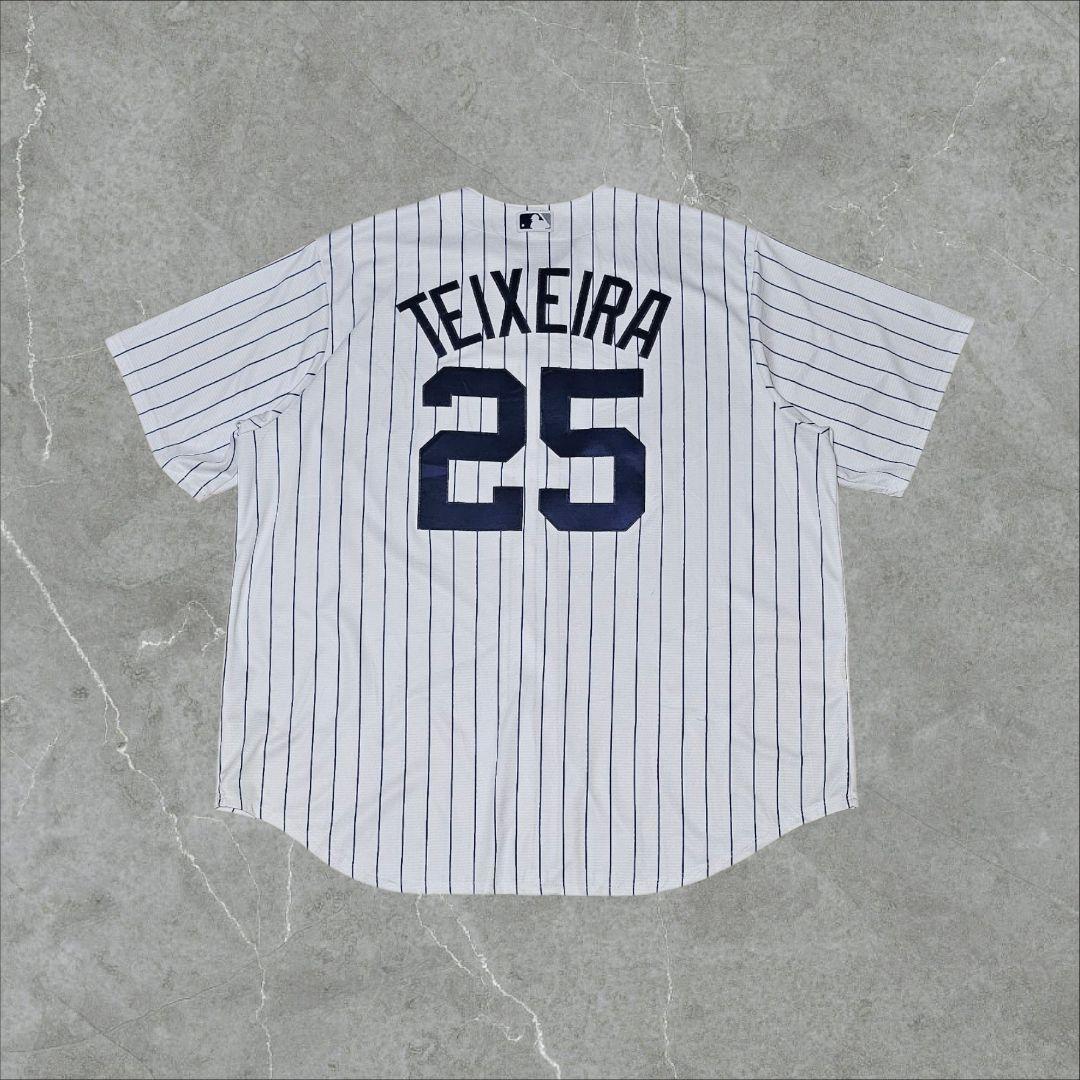 Majestic MLBゲームシャツ ユニフォーム ヤンキース マークテシェイラ