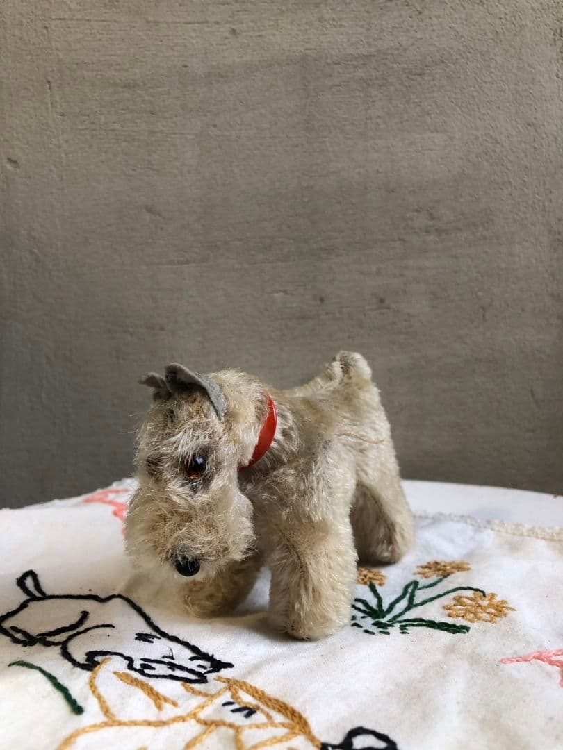 シュタイフ ミニシュナウザー犬Steiff Tessie Schnauzer