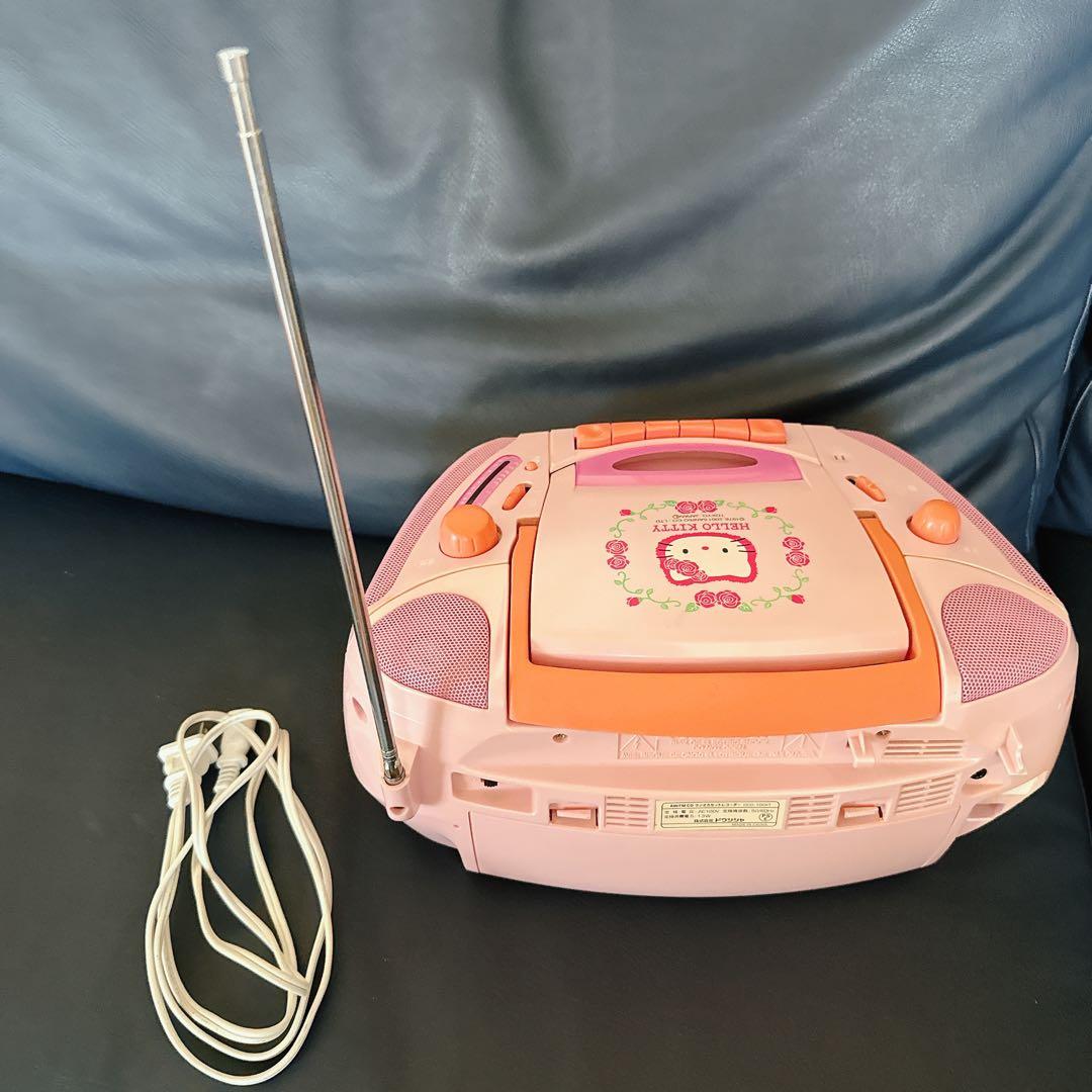 【希少】ハローキティ CD・ラジオ・カセットプレーヤー（外箱なし）サンリオ　レア
