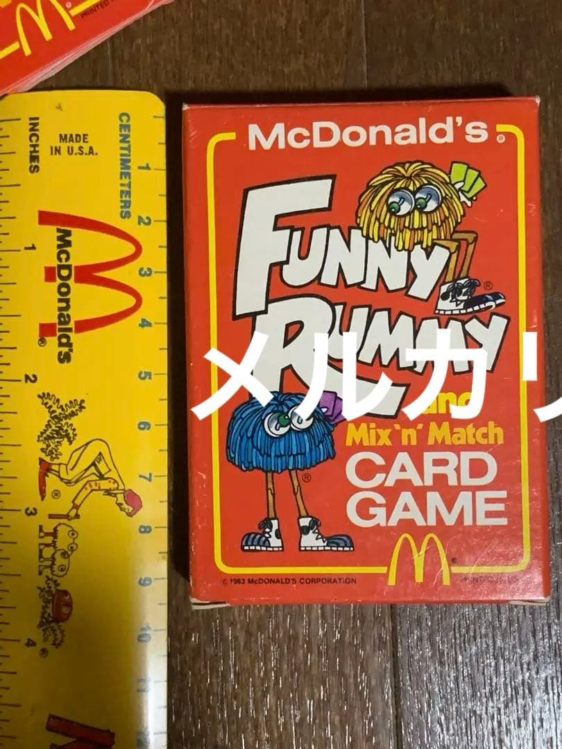 1980 アメリカ　マクドナルド　紙もの　カード ゲーム ディスプレイ　未使用