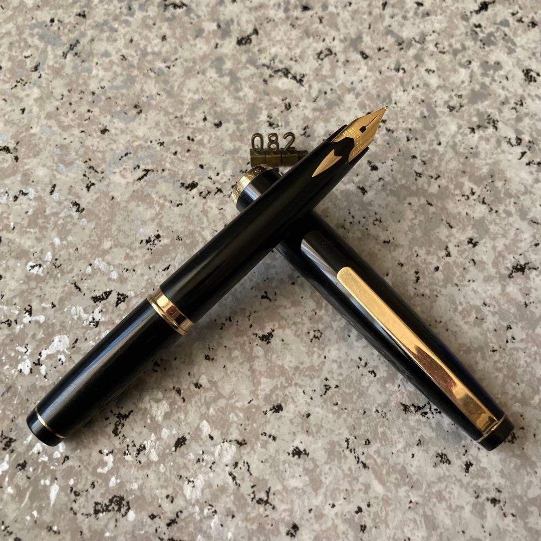 #082 オーバーホール済み 万年筆 SAILOR ショート象嵌 23k