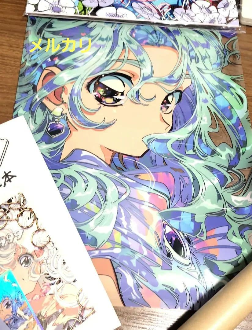 p*m様 2999展♡陽子 図録フルカラーイラスト集・ポストカード・ステッカー・