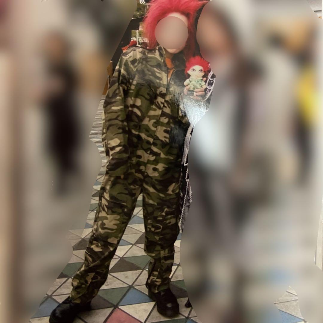 hide コスプレ 迷彩服 つなぎ
