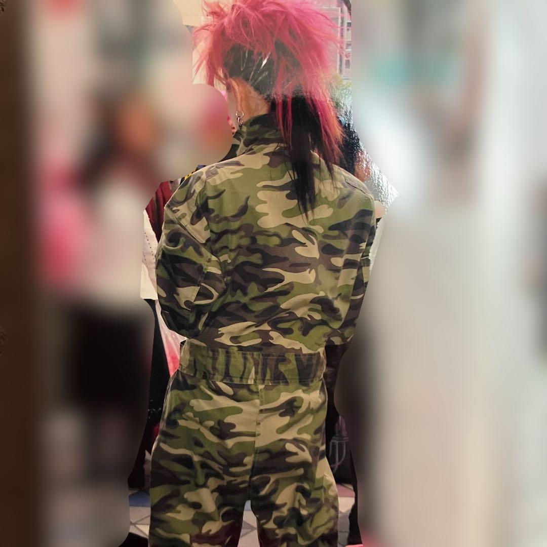 hide コスプレ 迷彩服 つなぎ