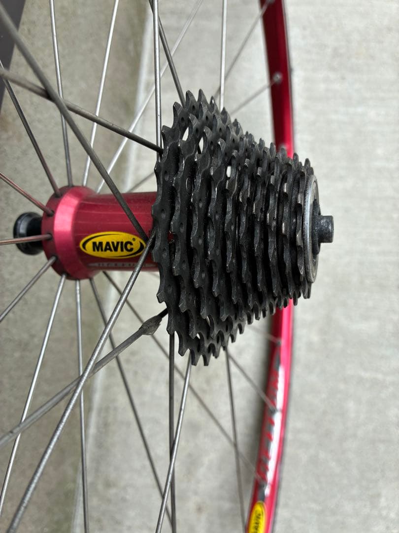 激安！送料込！程度良！mavic helium 700c チューブラー　前後