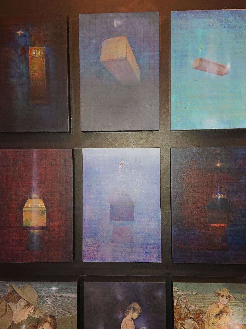 日本画家堤進の平面ポップアート 作品 。ミクストメディア」