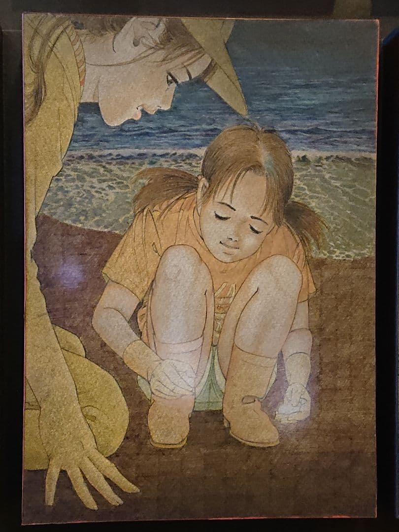 日本画家堤進の平面ポップアート 作品 。ミクストメディア」