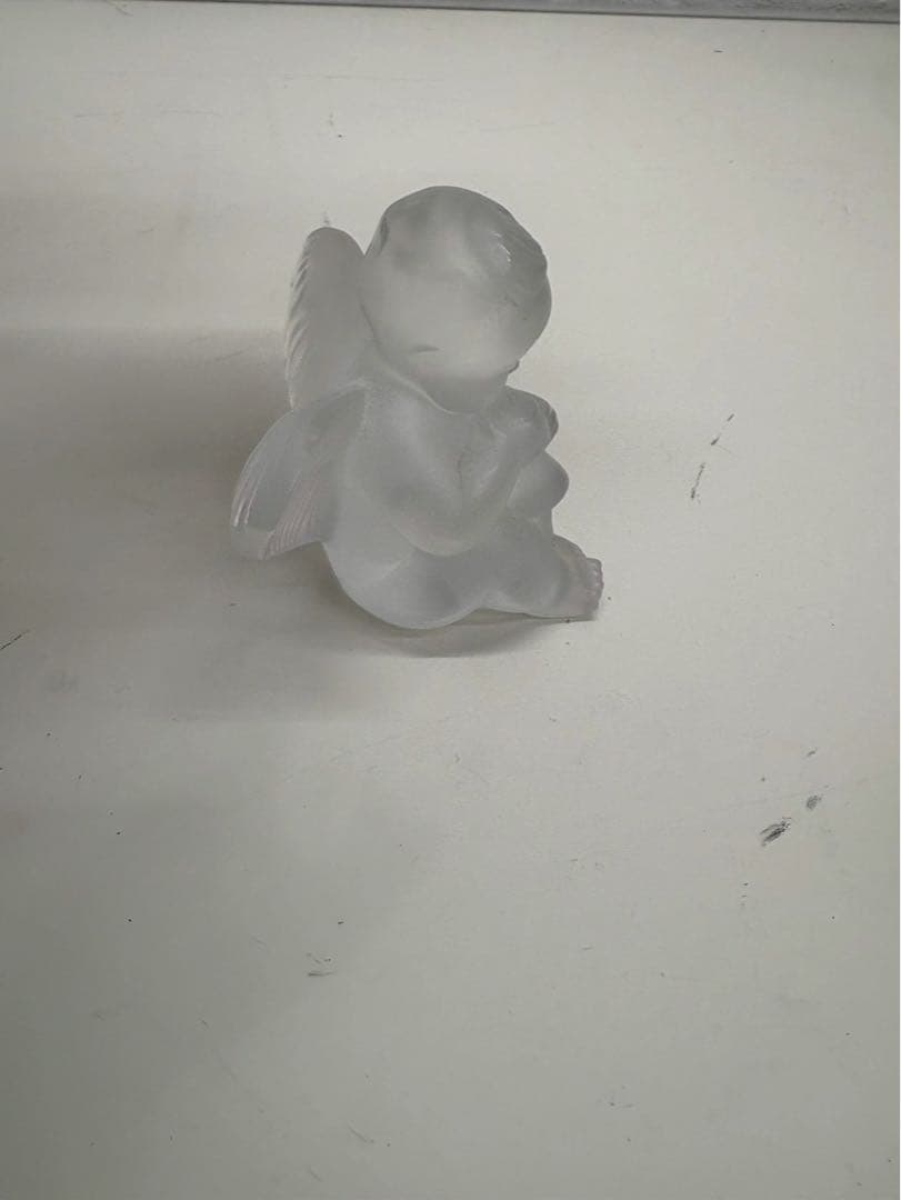 Lalique ラリック クリスタル 天使 置物 3体セット 中古品