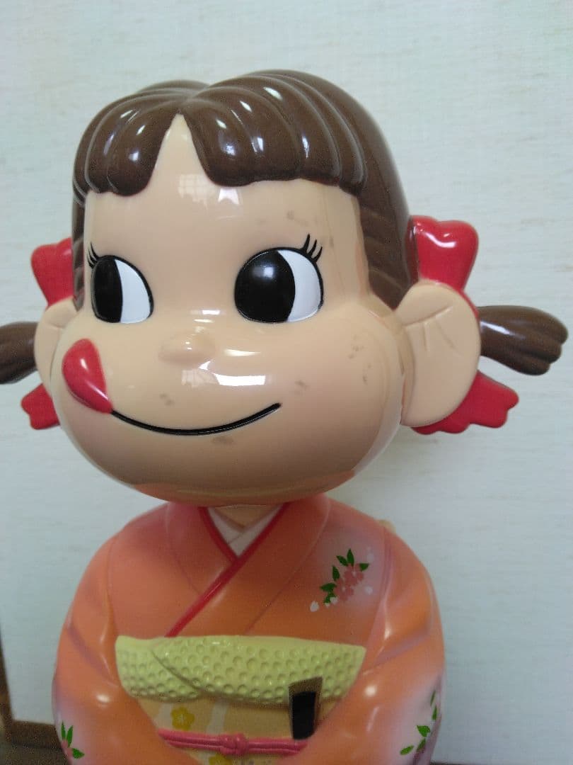 不二家 2003 親子でケーキづくり イベント ペコちゃん 首振り人形 非売品