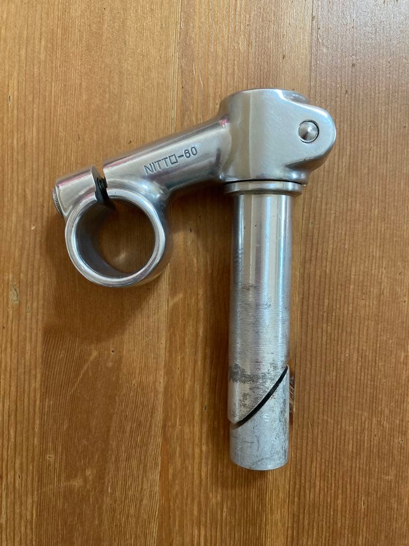 希少 NITTO 天返しステム 60mm ピスト 旧njs 競輪 22.2