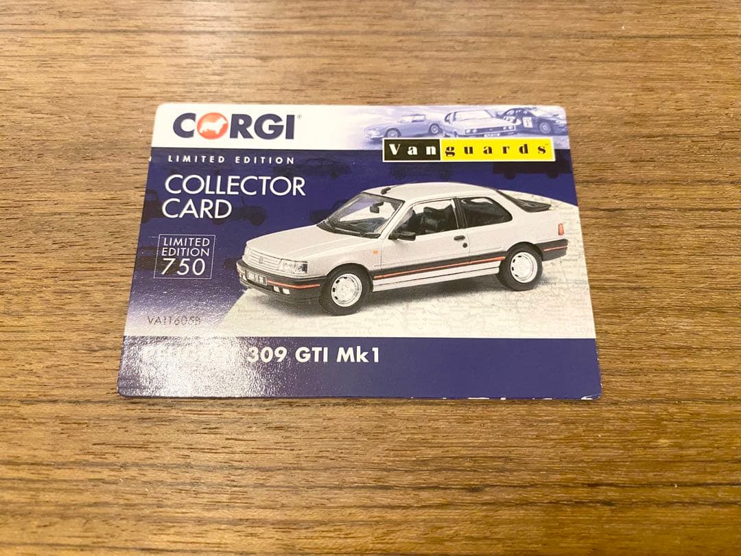 新品 希少！1/43 コーギー バンガーズ プジョー 309GTI シルバー