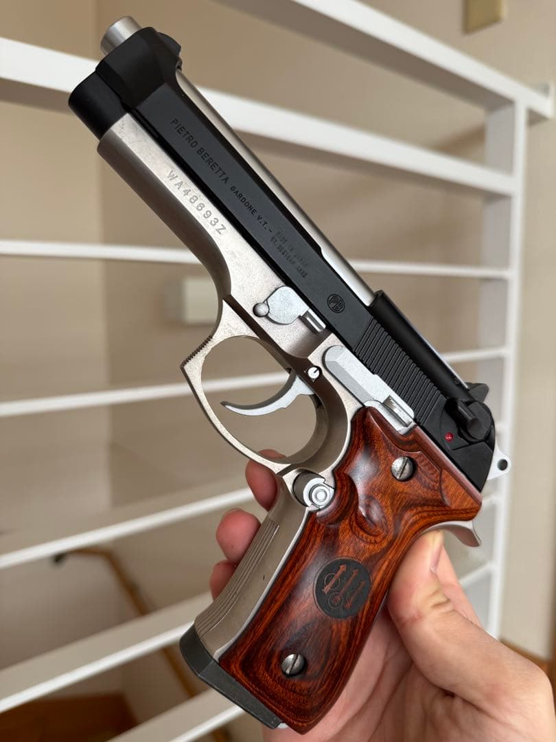 WA ベレッタ M92FS アルタモント 木製グリップ付 ガスガン ガスブロ