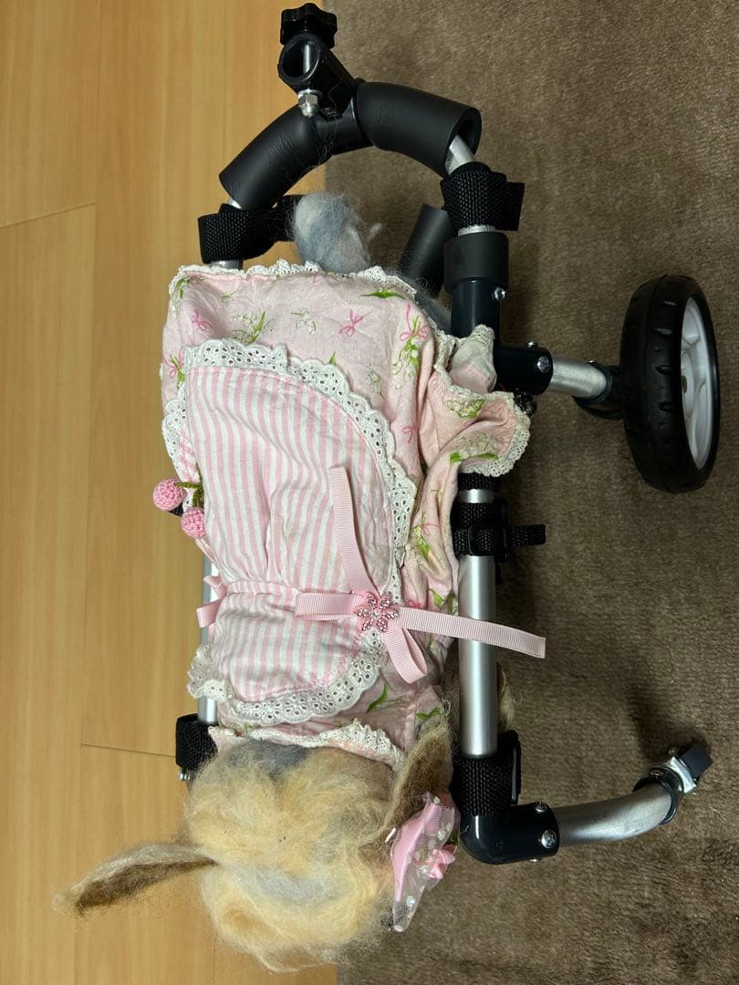 美品♡犬の歩行器＆手押し棒付き