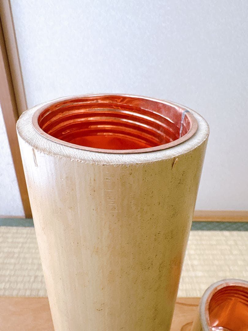 80 短三管筒　3本セット　竹製　華道　生花　格花　花器　水仙