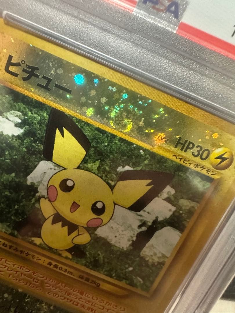 ピチュー　旧裏psa10 プレミアムファイル　渦2つ
