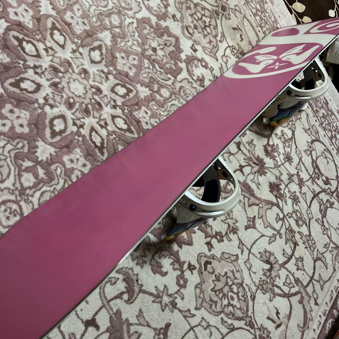 レディース 子供 146cm FLUXバイン付 スノーボード2点セット