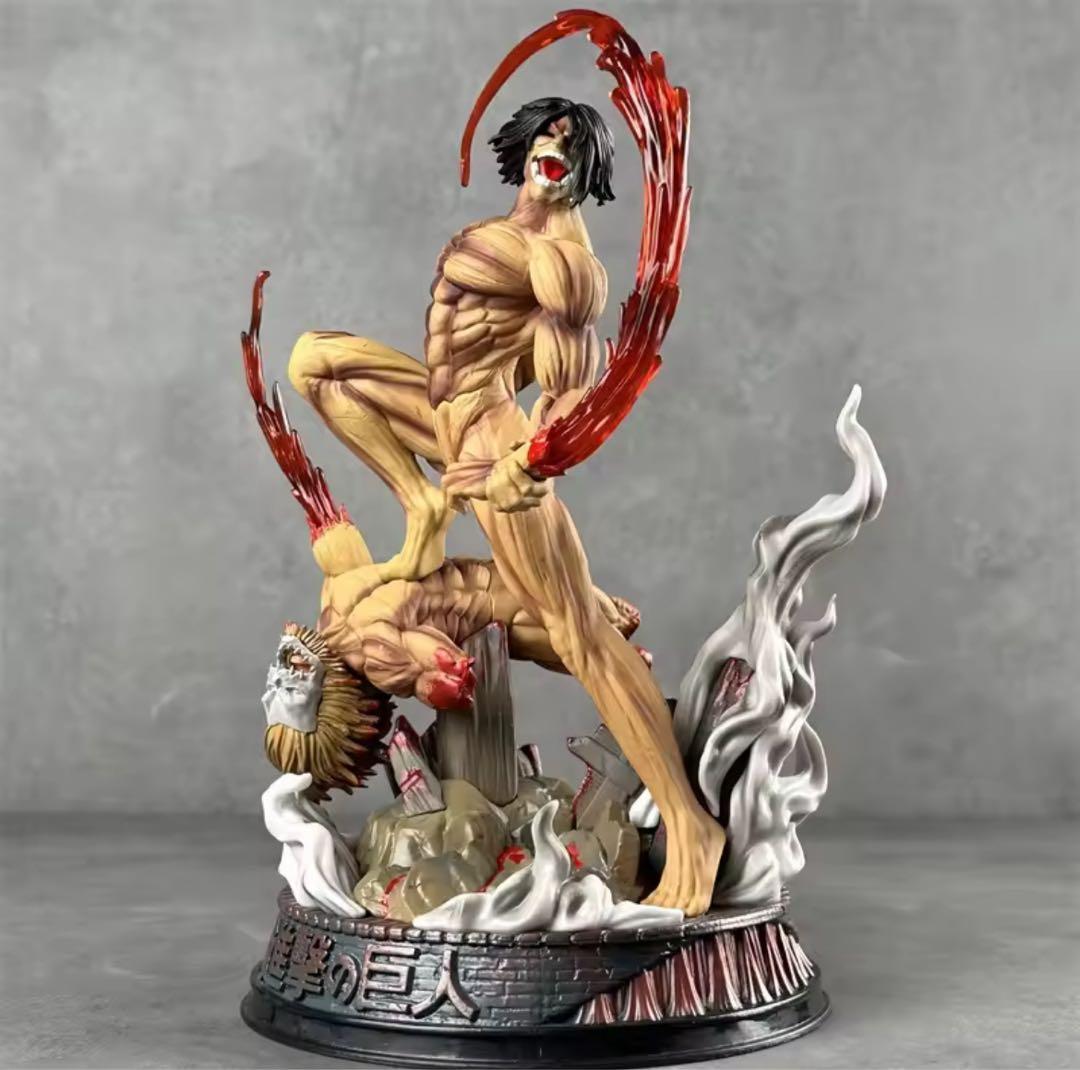 進撃の巨人　エレンイェーガー　巨人　フィギュア　海外輸入品 29cm