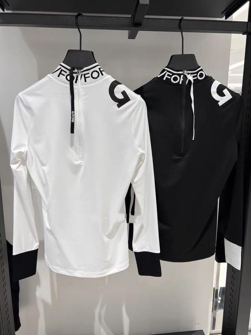 【新品】G/FOREレディースゴルフウェア・ハイネック　白L