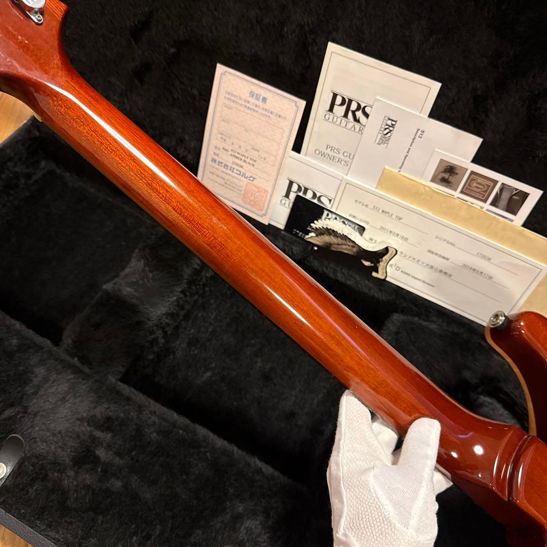 2011年製 PRS 513 MAPLE TOP AMBER BLACK