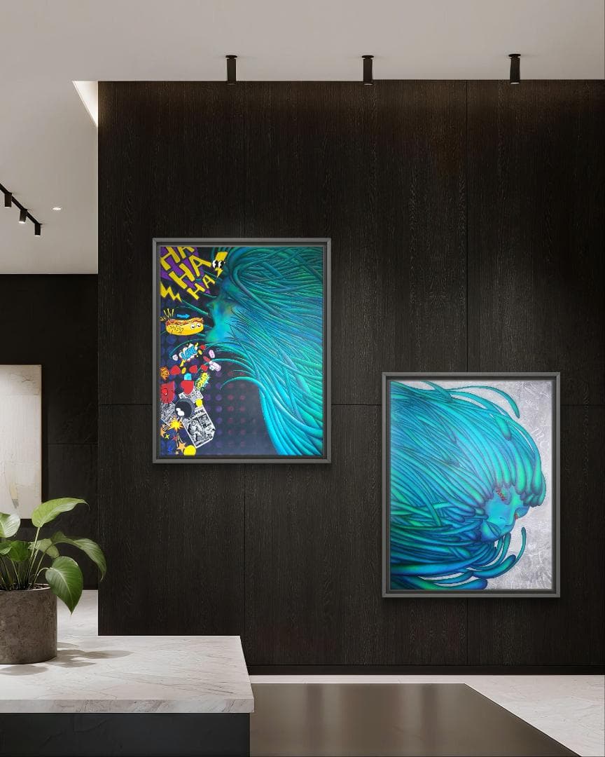 奇天烈Ⅰ / モダン画 キャンバス 117×91㎝ F50 原画のみ 現代アート