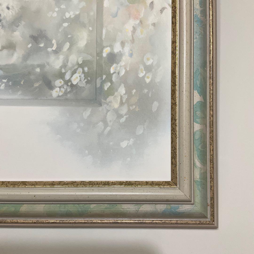 油彩画家 ウィルム ヘンラート イタリア製 絵画 額縁 輸入雑貨 複製画 アート