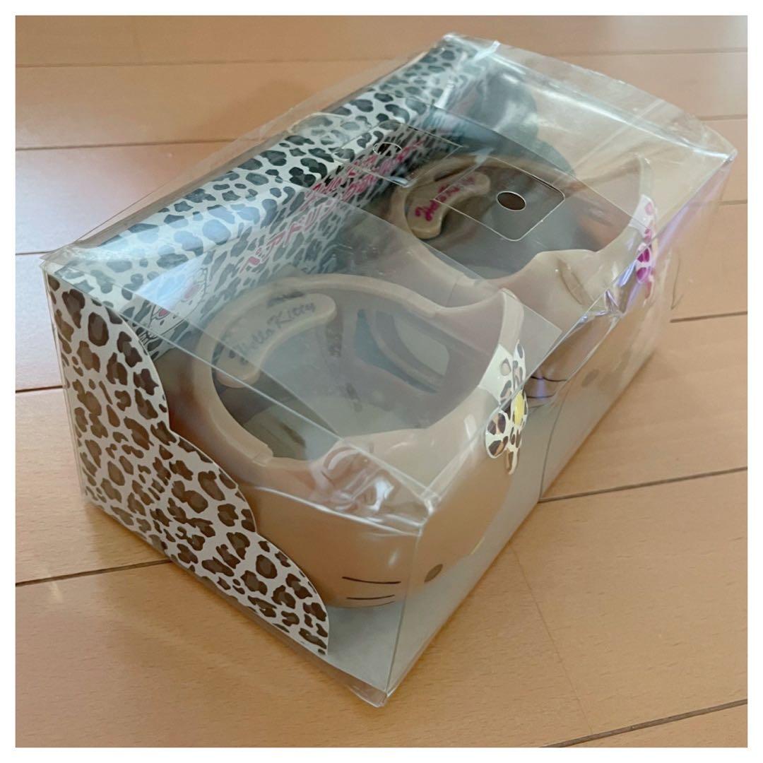 【新品】激レア ハローキティ 日焼け ヒョウ柄 ドリンクホルダー レトロ