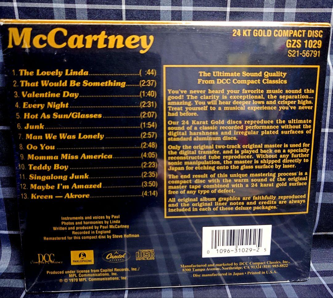 ☆新品未開封☆MCCARTNEY高音質盤DCC GOLD CD