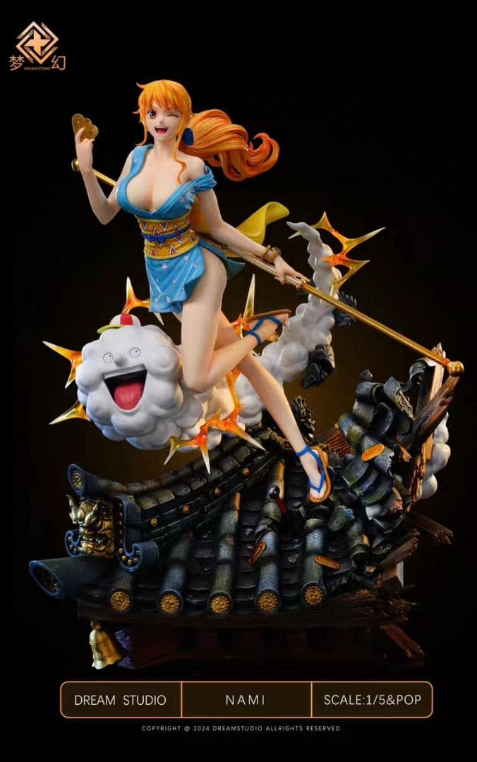 ONE PIECE ナミ（NAMI） 樹脂 1/5 彫刻 フィギュア
