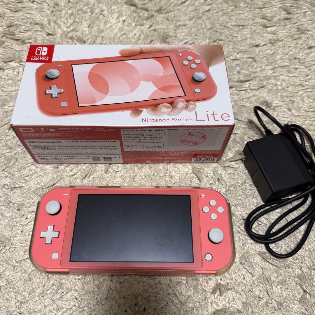 Nintendo Switch Lite 本体 充電器 ケース ゲームソフト付き