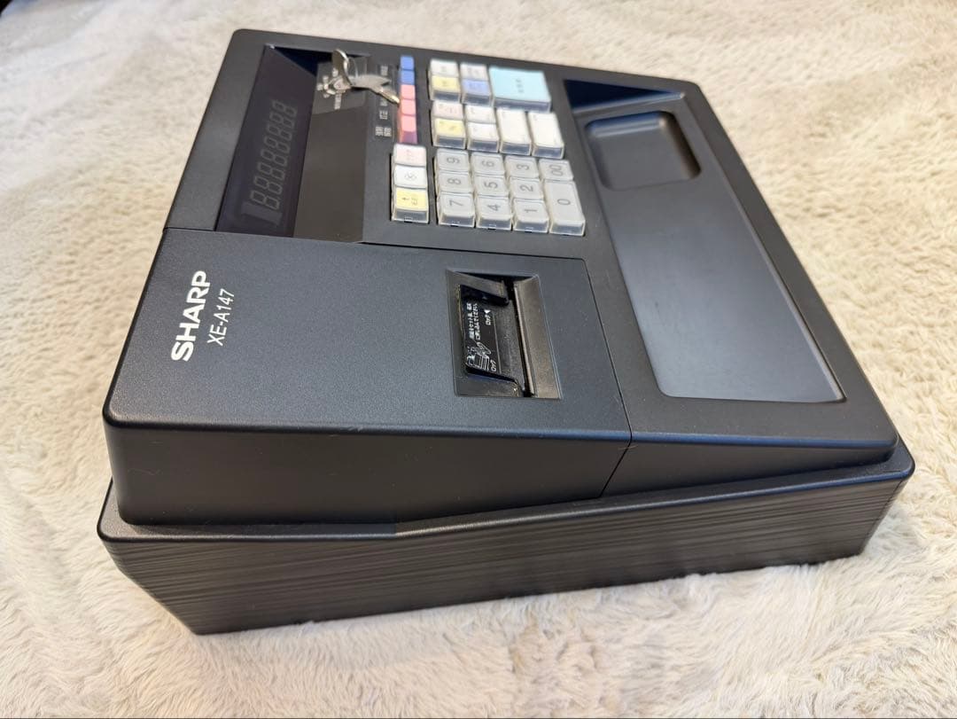 SHARP XE-A147 レジスター 黒　美品