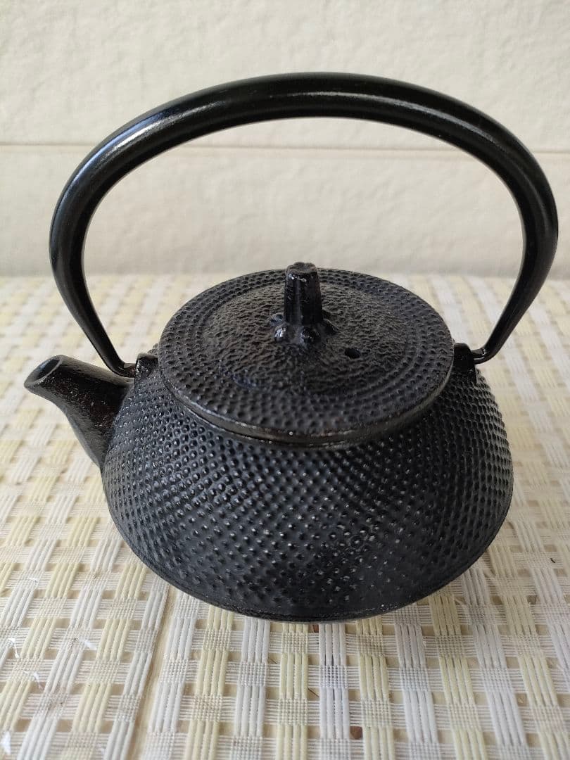 ●南部鉄器 鉄瓶 伝統工芸 日本製 茶道具 南部盛栄堂説明書付き