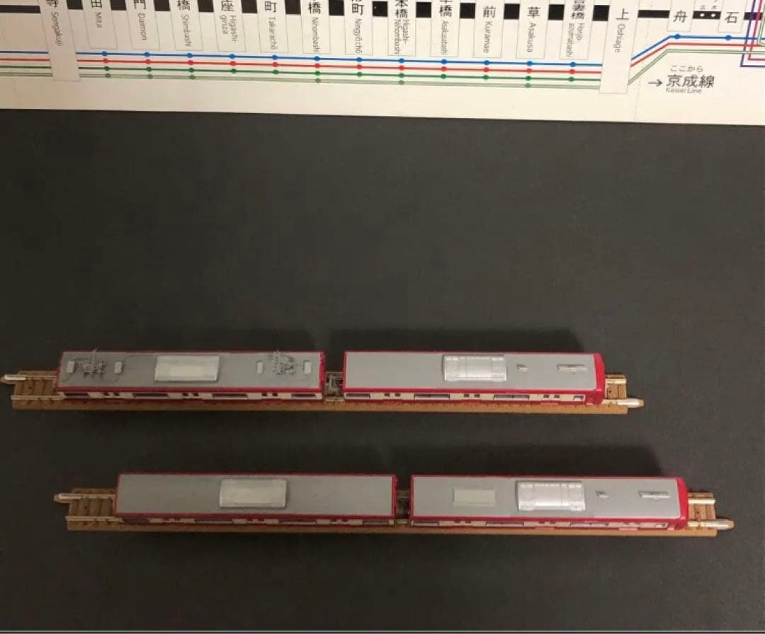 管理番号1589 京急650形 Nゲージ 塗装済キット 素人組立品４両