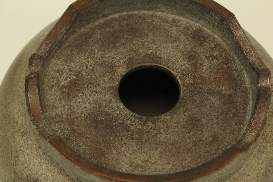 中国美術 朱泥 植木鉢 蘭鉢 園芸(BB451)