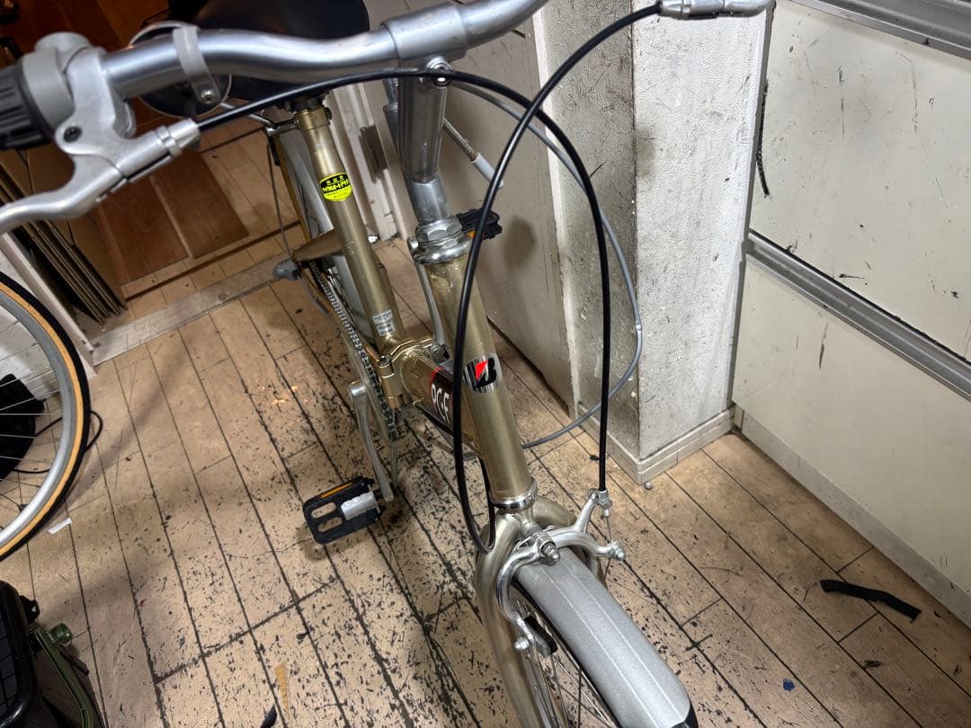 BRIDGESTONE picnica PCF 折りたたみ自転車 ゴールド
