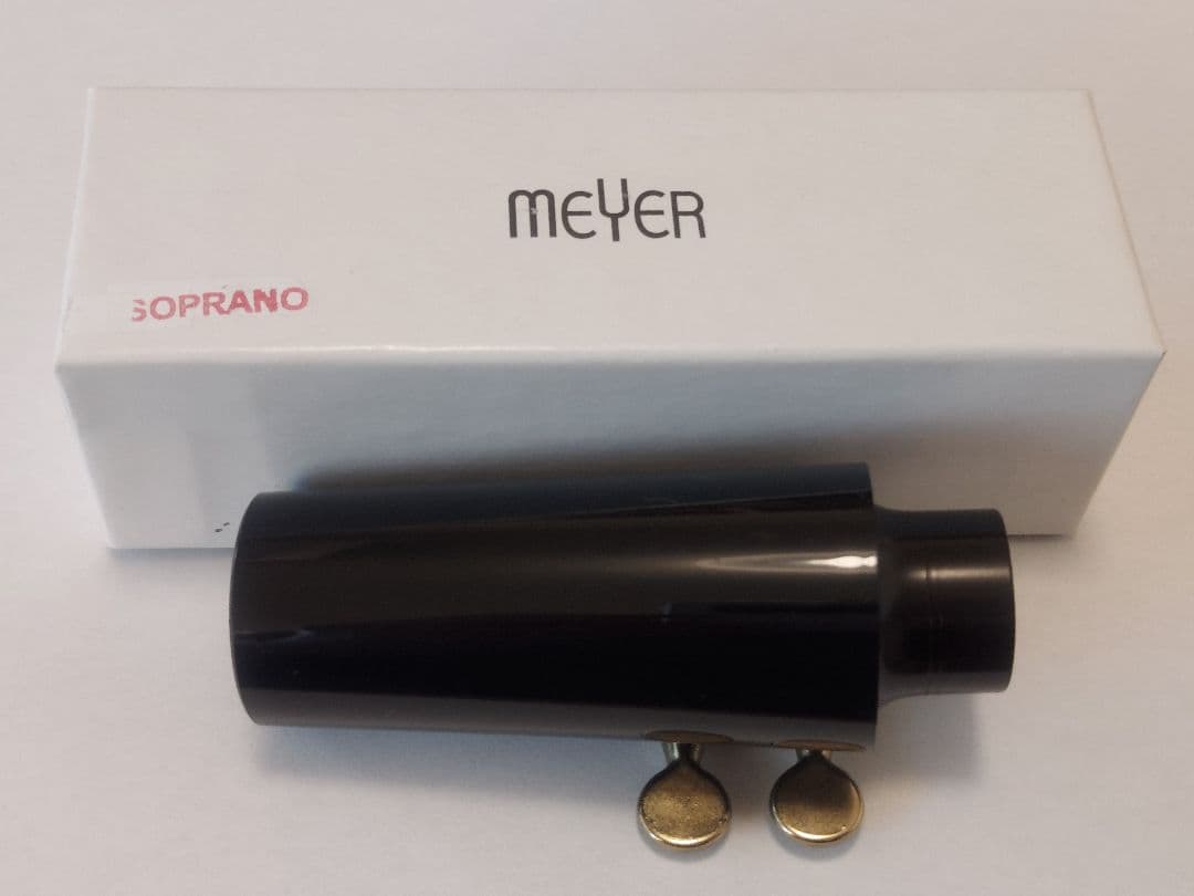 Meyer ソプラノサックスマウスピース 5MM、リガチャー、キャップのセット