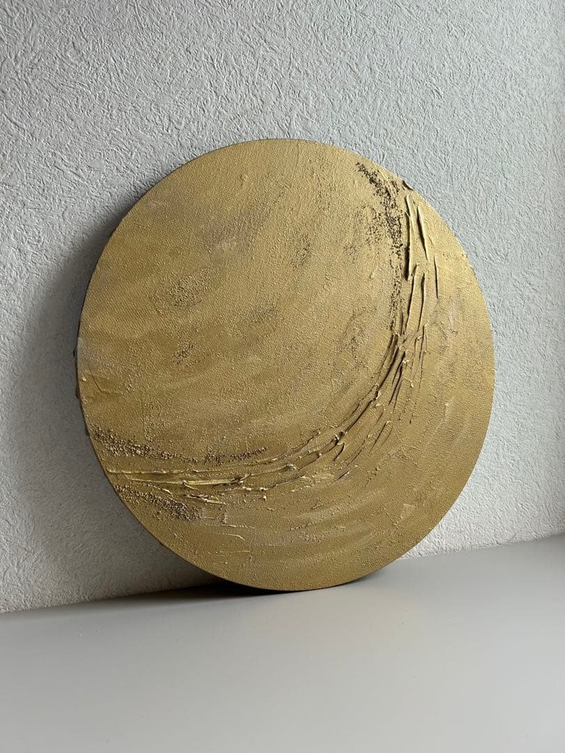 -Texture Art／30cm サークル N.キャンバスボード a