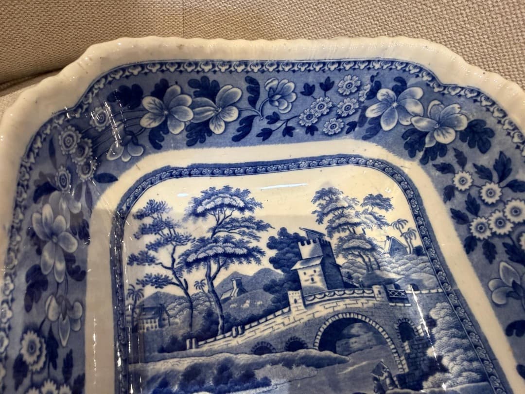 Spode アンティーク風四角い皿