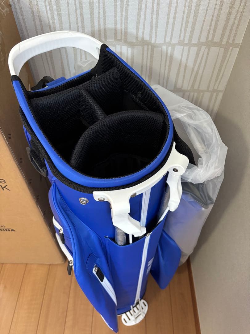 パトリック PATRICK ブルー スタンドキャディバッグ 2024 新品