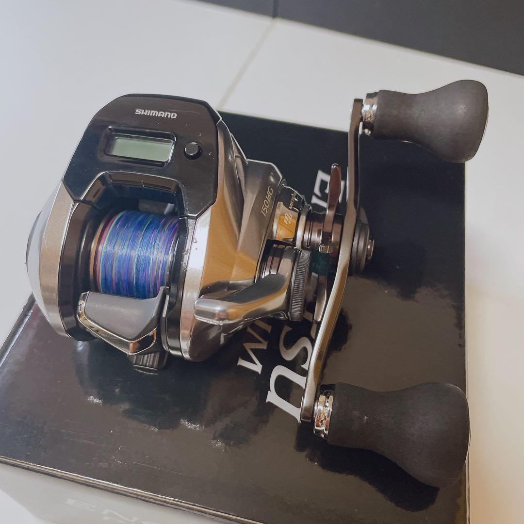 シマノ 18 炎月プレミアム 150HG 付属品付き