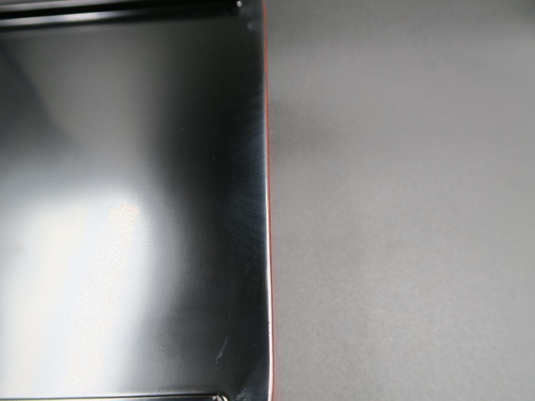 【輪島塗】根来研出 五段重 堅牢優美 徳野漆器店 朱塗 蓋二枚付 天然木 共箱