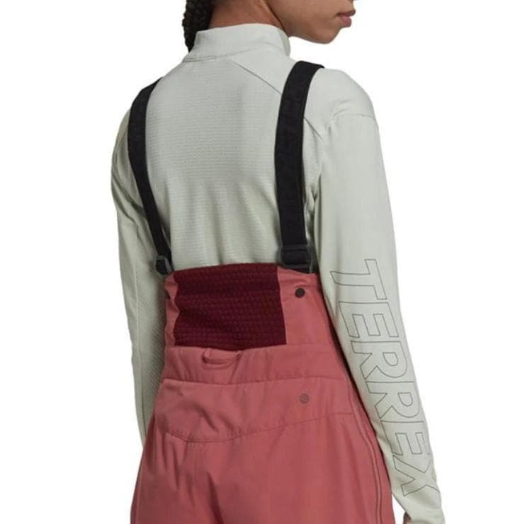 アディダス　スノー　ビブパンツ　ゴアテックス　スノーボードウェア　M　ピンク系