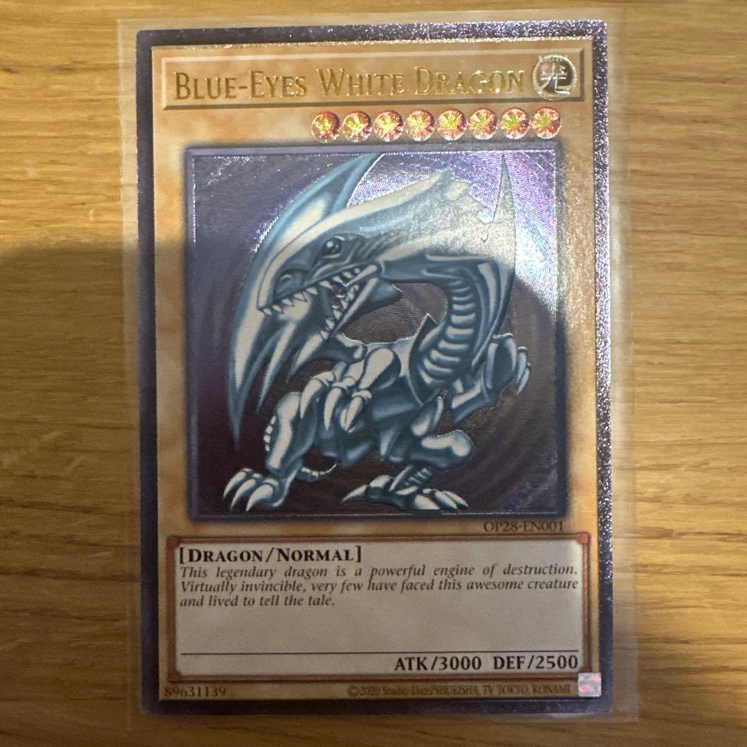 遊戯王 青眼の白龍 OTS28 レリーフ 北米版 OP28-EN001