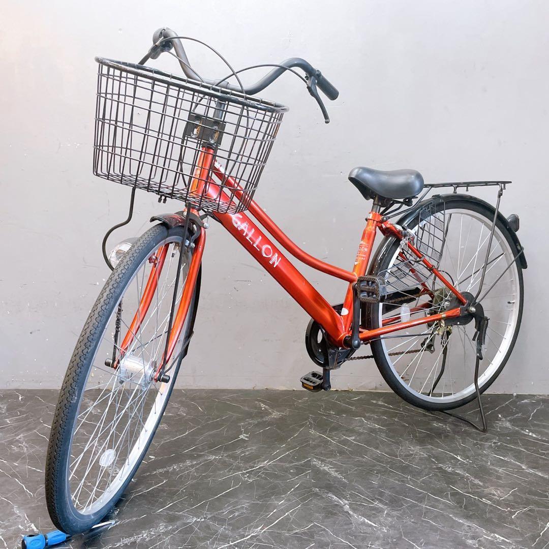 【978】《限定》一般車 ママチャリ GALLON レッド 27インチ
