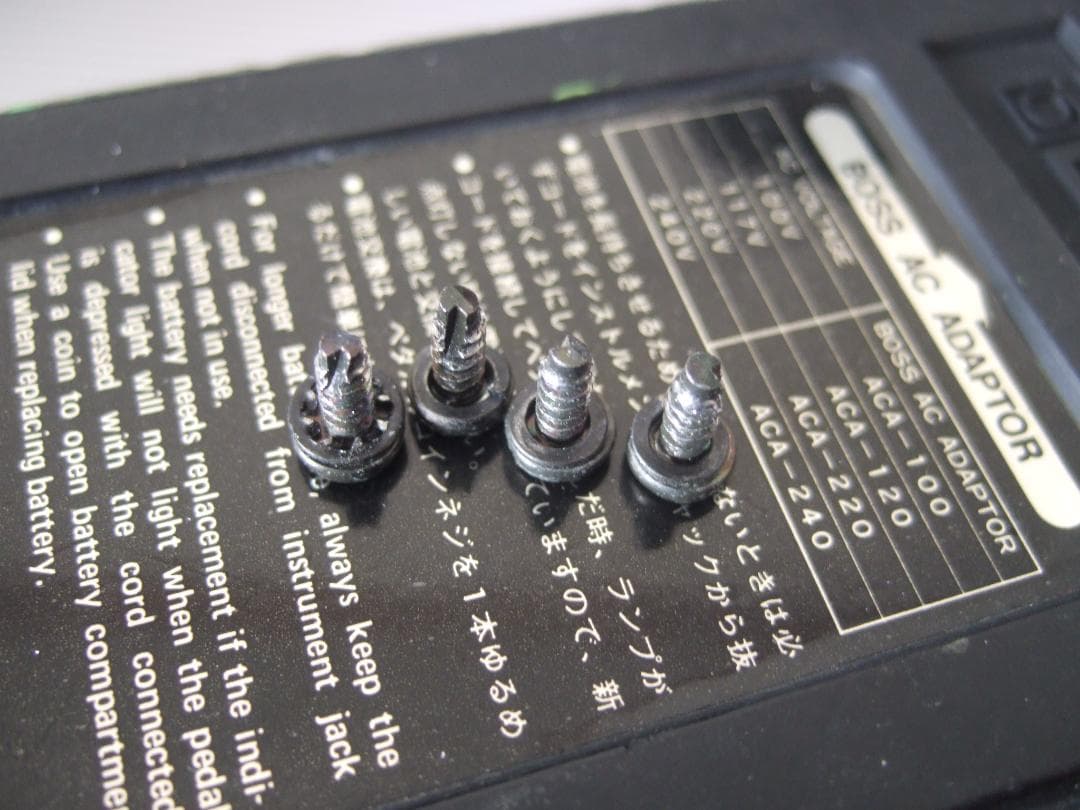 発売初月 81年2月 銀ネジ A基板 NEC C4558C Boss SD-1