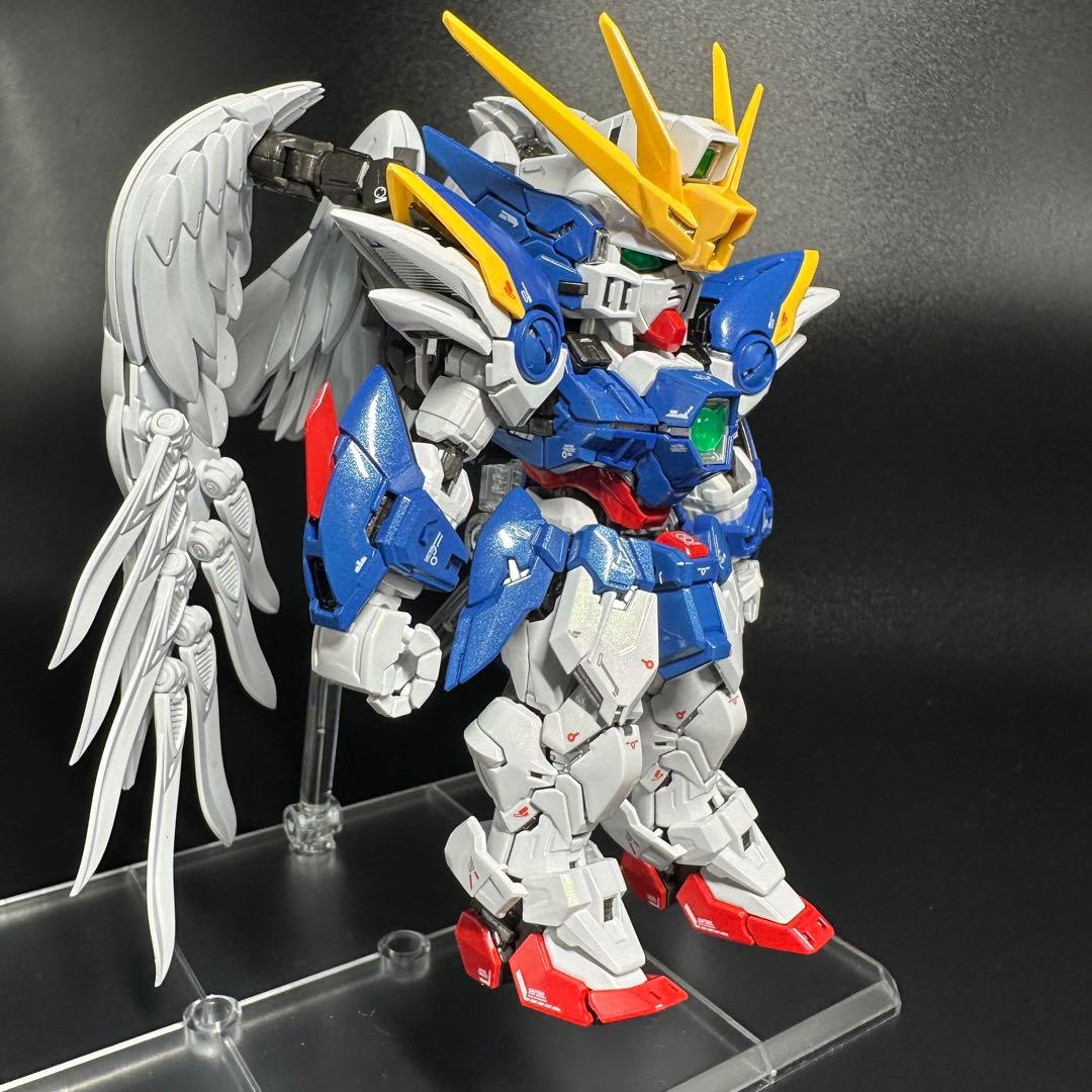 リンプラパール塗装　MGSD ウィングガンダムゼロEW
