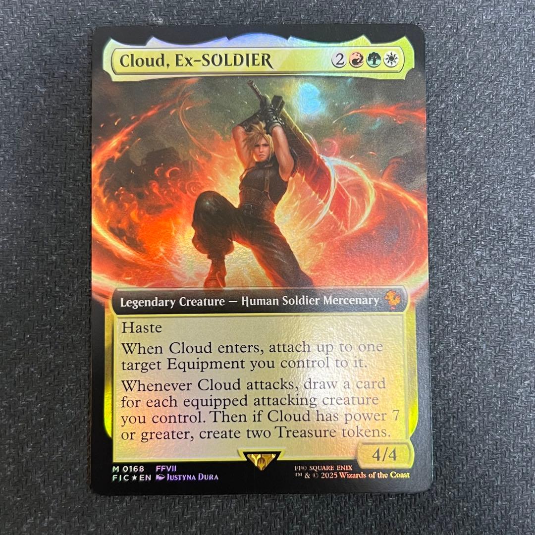 MTG FIC《元ソルジャー、クラウド》英語版 拡張アートfoil